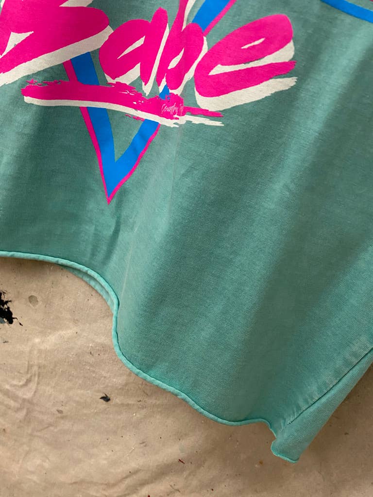 Sunset Lake Babe Cropped Graphic Tee