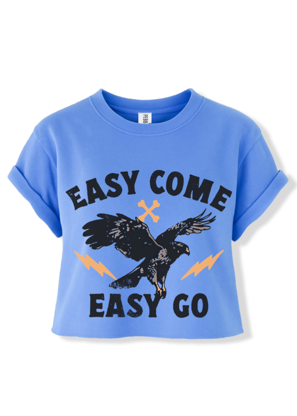 Easy Come Easy Go Eagle Cropped Graphic Tee
