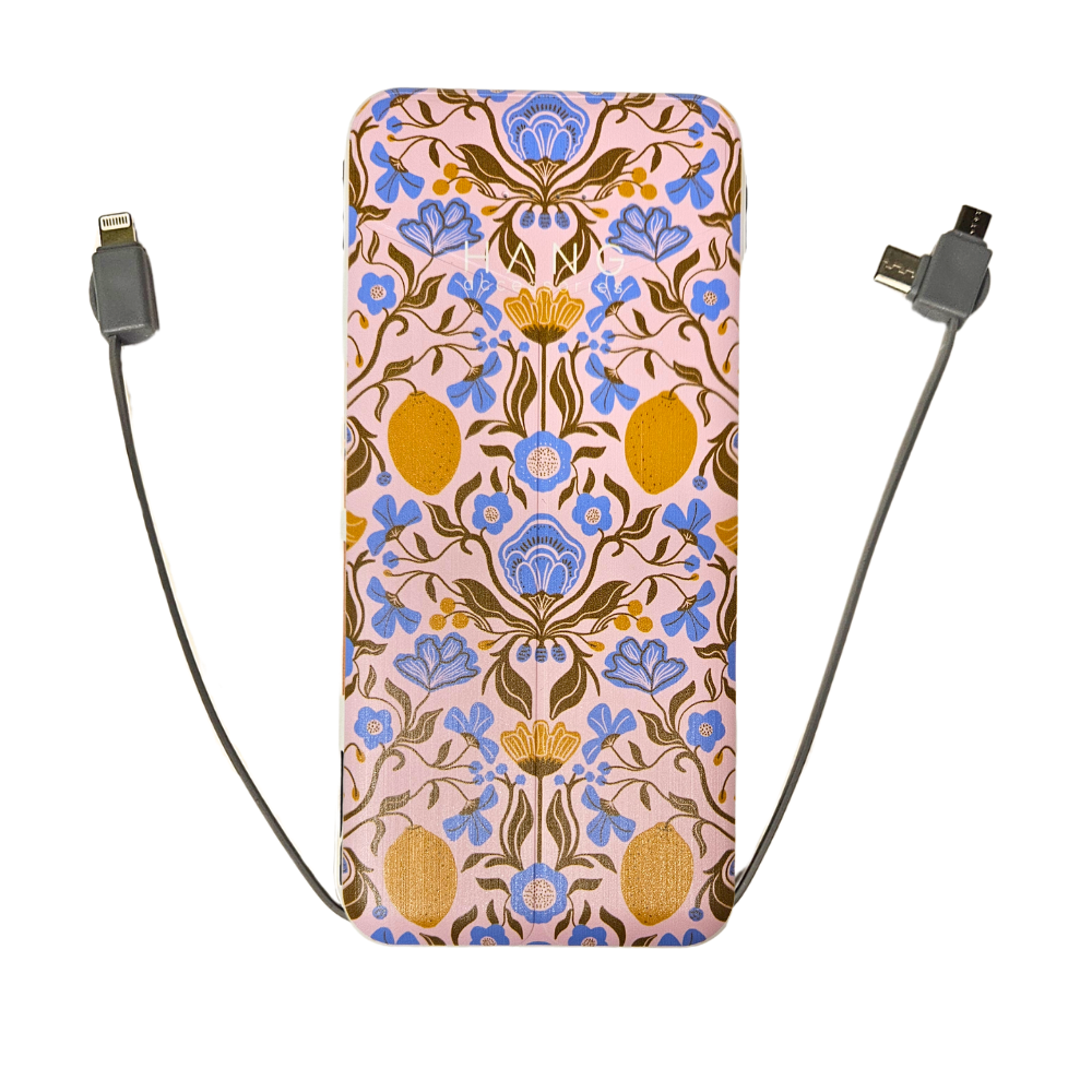 Power & Petals Portable Charger