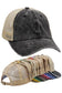 Two Tone Distressed Garment Dye Unstructured Trucker Hat