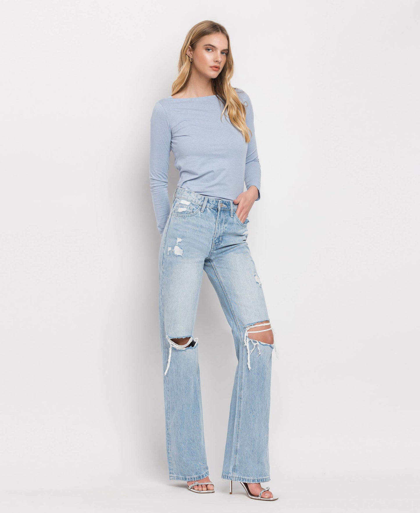 Skyline Vintage Super High Rise Flare Jeans