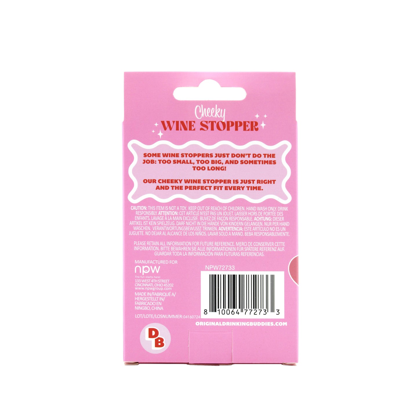 Bachelorette Party Cheeky Wine Stopper