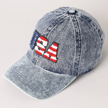 Stars & Stripes Denim Dad Hat