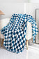 Checkerboard Printed Soft Throw Blanket – 6.5ft x 4ft