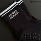 Hot Girls Do Pilates Grip Socks – Black Non-Slip Crew Socks