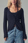 Midnight Muse Ribbed Lace Cardigan