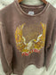 Born Free Vintage Eagle Mineral Wash Crewneck Sweatshirt