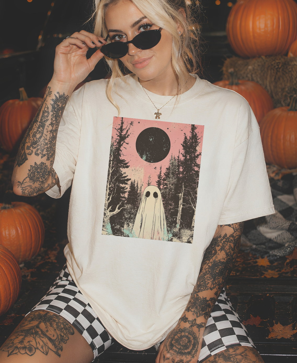 Into the Woods Ghost Graphic Tee
