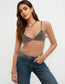 Pearl Rhinestone Sheer Mesh Top – Long Sleeve Studded See Through Blouse
