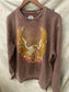 Born Free Vintage Eagle Mineral Wash Crewneck Sweatshirt