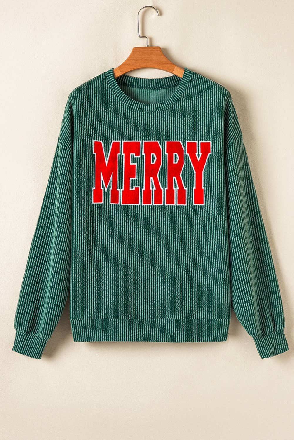 "Jolly/Merry" Black Long Sleeve Top & Matching Pants