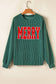 "Jolly/Merry" Black Long Sleeve Top & Matching Pants