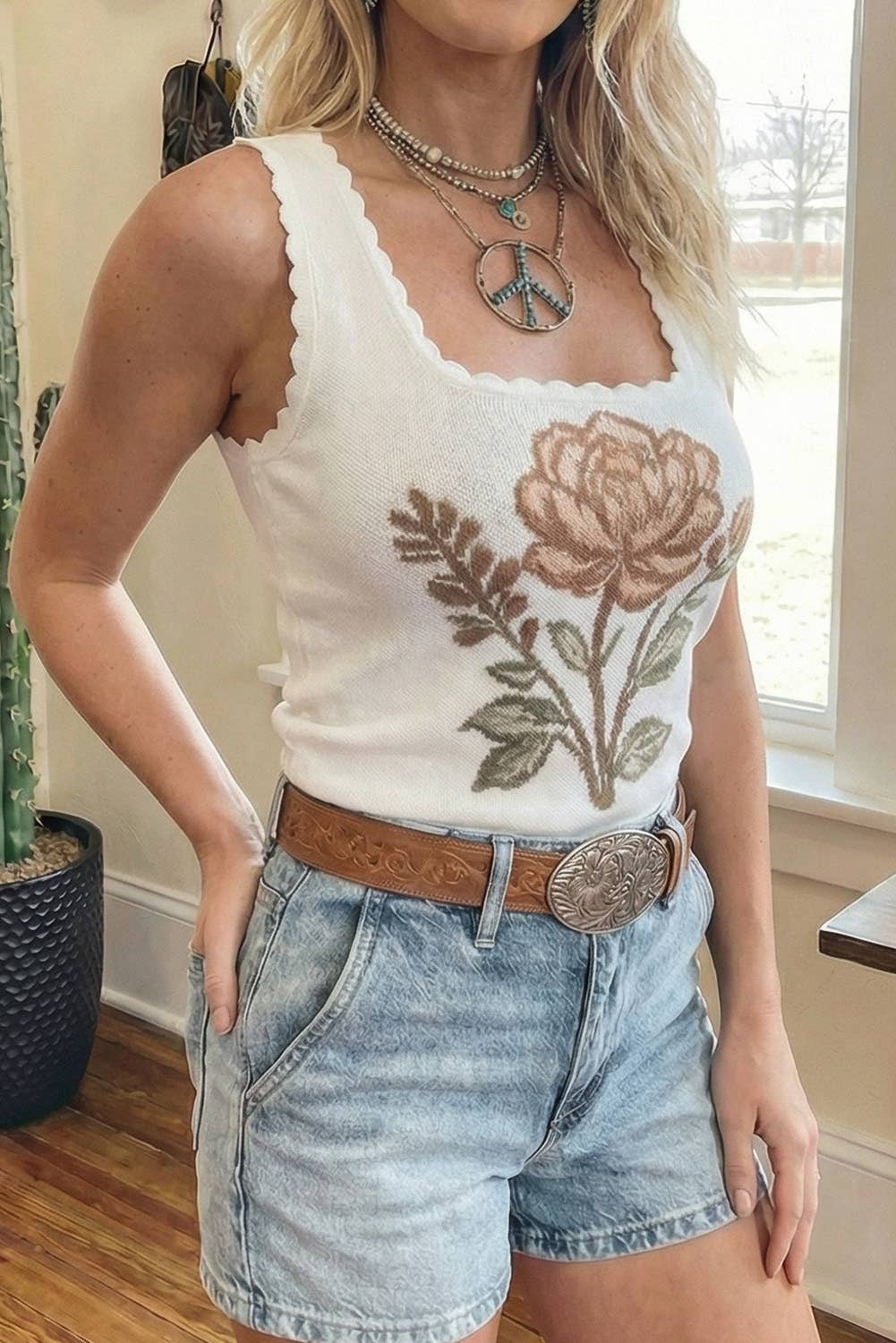 Desert Bloom Sweater Vest