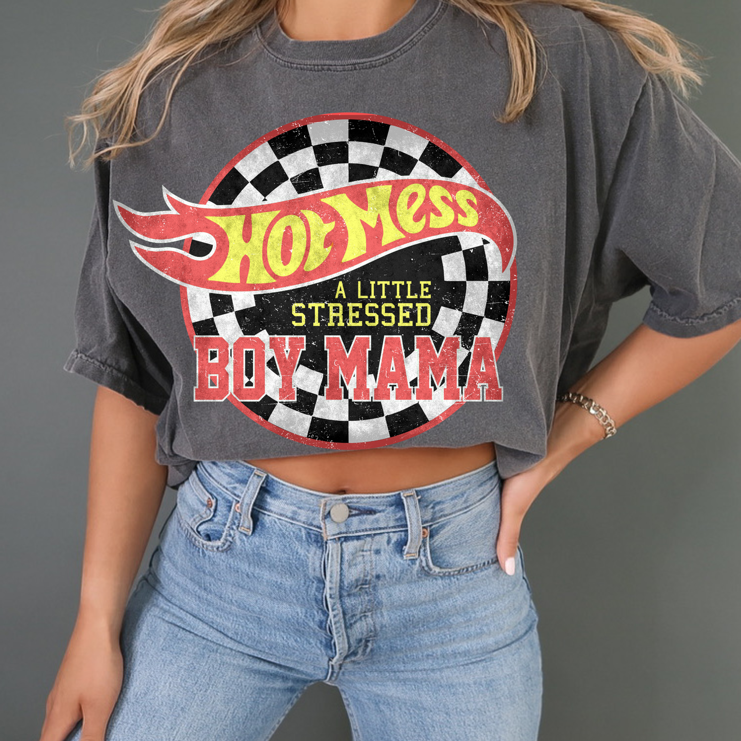Hot Mess Mama Vintage Graphic Tee