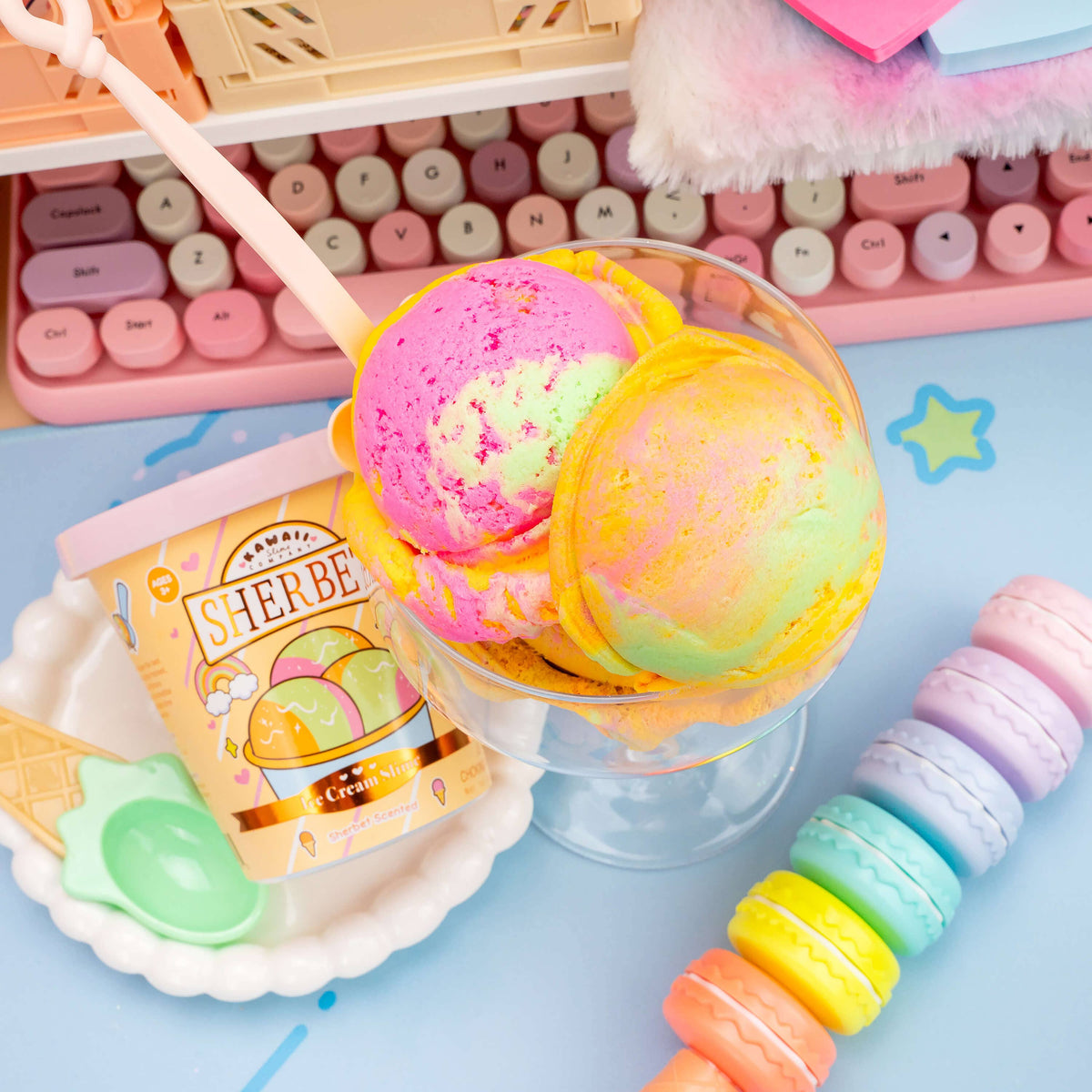 Sherbet Scented Ice Cream Pint Slime