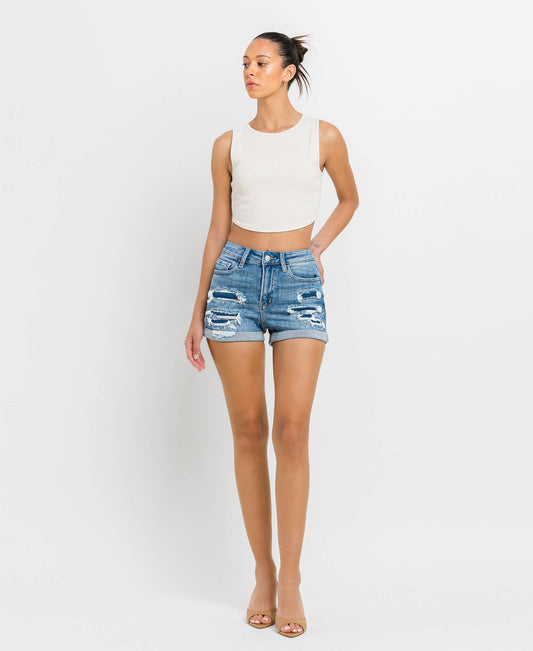 Weekend Rebel Distressed Denim Shorts