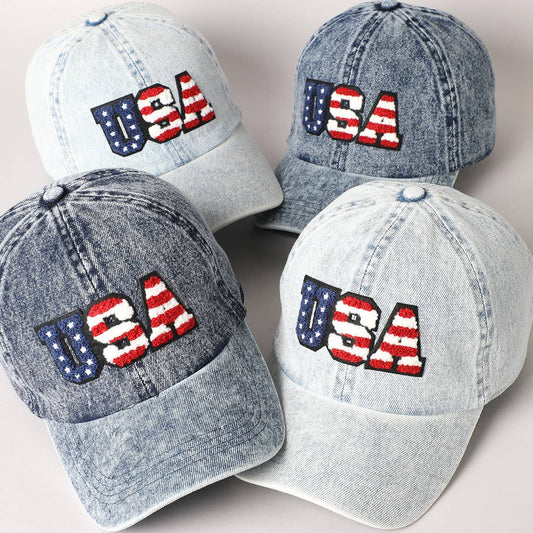 Stars & Stripes Denim Dad Hat