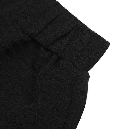 Coastal Contrast Trim Tank & Shorts Collection – Black