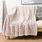 Knitted Leopard Print Throw Blanket – Ultra Soft Cozy Animal Print Home Blanket