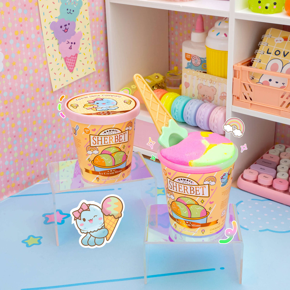 Sherbet Scented Ice Cream Pint Slime