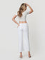 Coastal Chic Optic White Wide Leg Crop Jeans