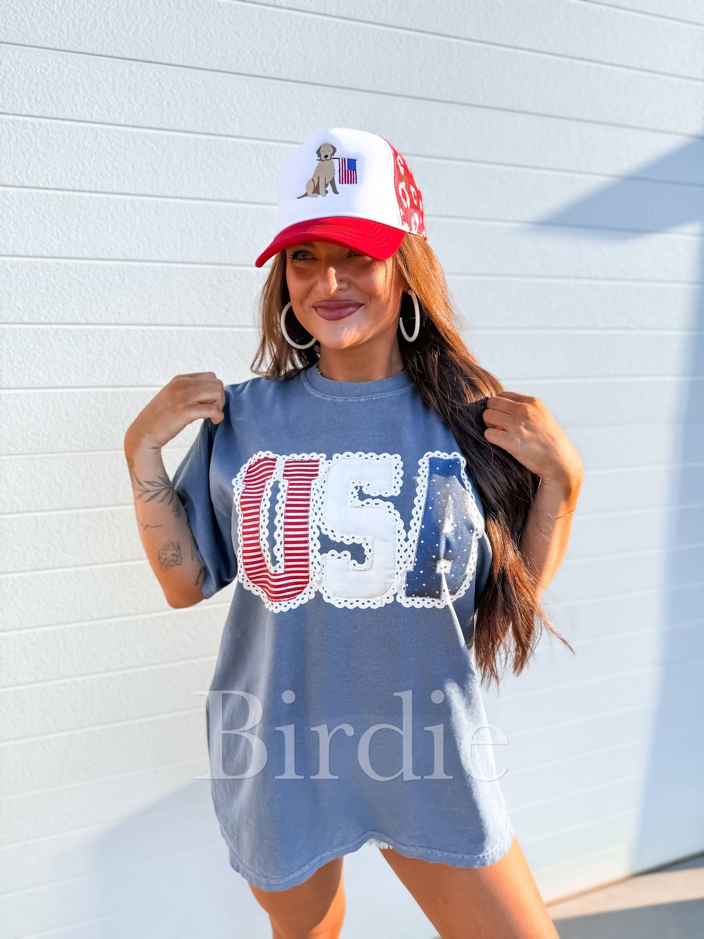 Stars & Stripes Sweetheart USA Graphic Tee