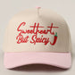 Sweetheart, But Spicy Camo Trucker Hat | Embroidered Western Graphic Cap