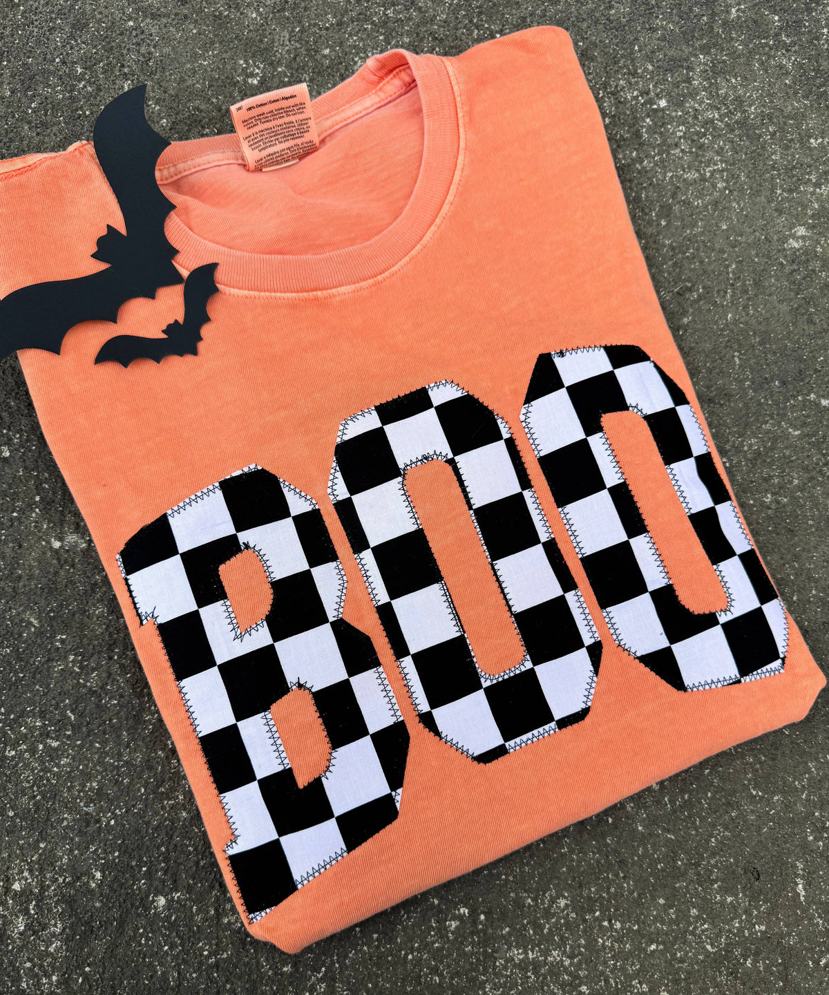 Boo Check Yourself Checkerboard Halloween Graphic Tee