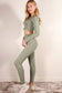 Long Sleeve Crop Top & High Waist Legging Activewear Set