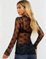 Midnight Bloom Mesh Lace Top