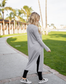 Split Hem Duster Cardigan