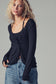 Midnight Muse Ribbed Lace Cardigan