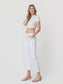 Coastal Chic Optic White Wide Leg Crop Jeans