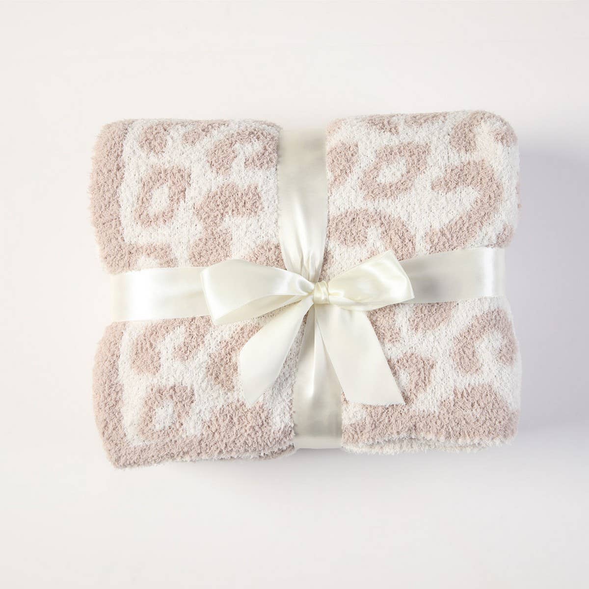 Knitted Leopard Print Throw Blanket – Ultra Soft Cozy Animal Print Home Blanket
