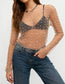 Pearl Rhinestone Sheer Mesh Top – Long Sleeve Studded See Through Blouse