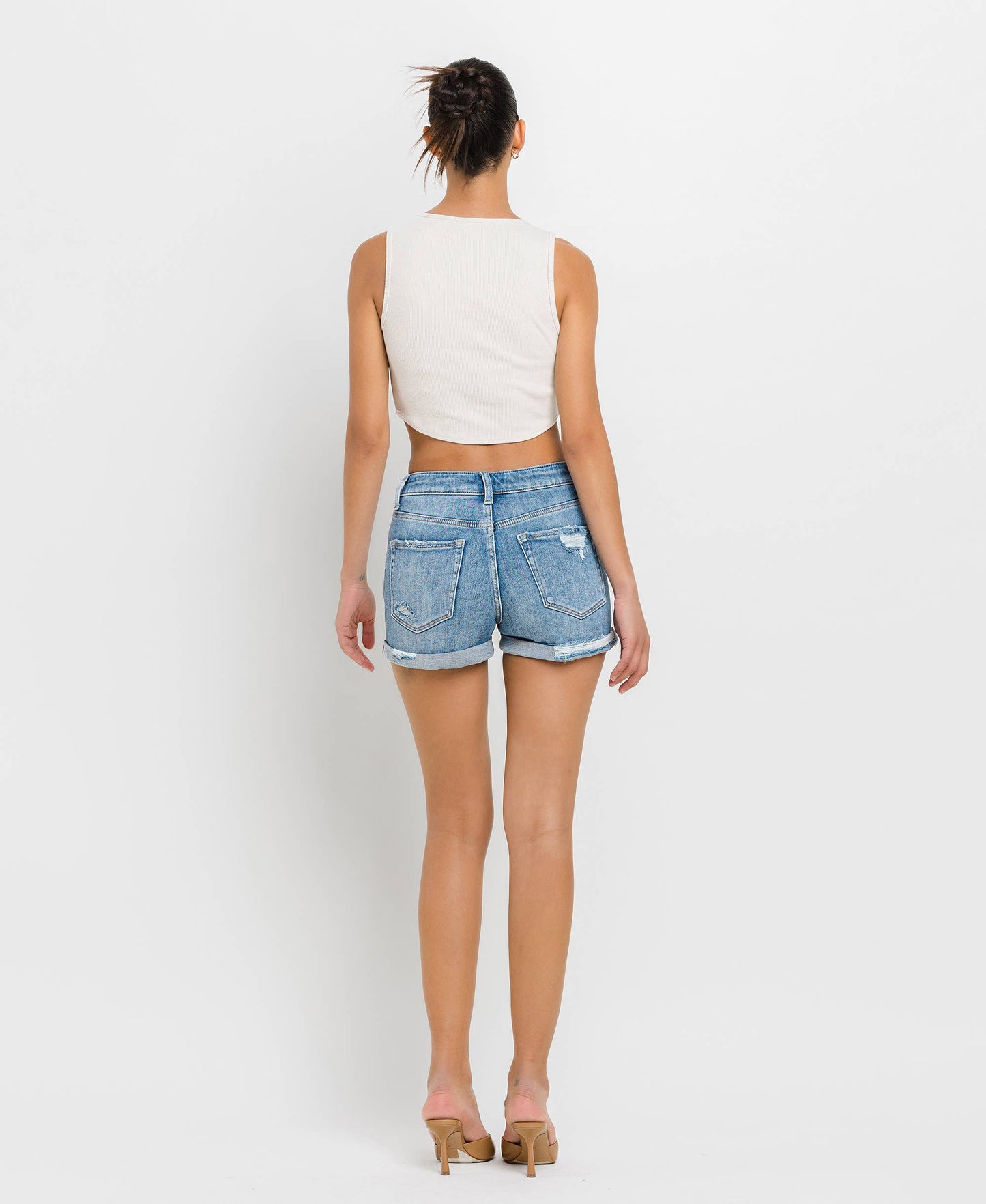 Weekend Rebel Distressed Denim Shorts