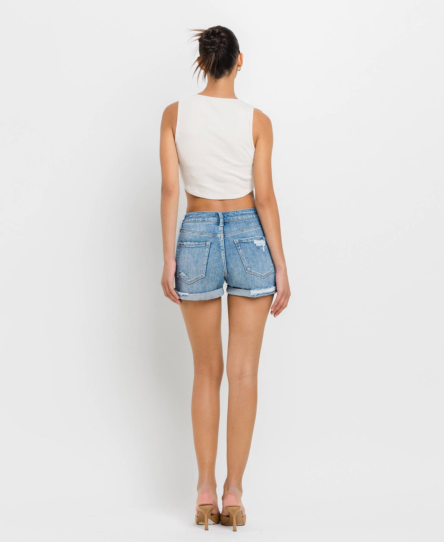 Weekend Rebel Distressed Denim Shorts