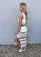Ariana Sleeveless Two-Piece Skirt Set-Top