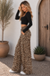 Wild at Heart Leopard Wide Leg Pants – Mocha & Gray