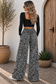 Wild at Heart Leopard Wide Leg Pants – Mocha & Gray