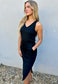 Emily V Neck Sleeveless Dress