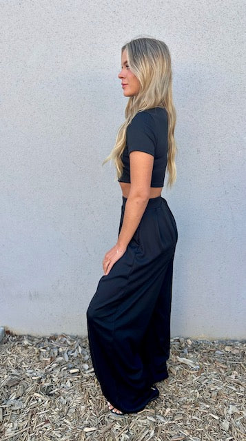 Hailey Wide Leg Lounge Set-Top