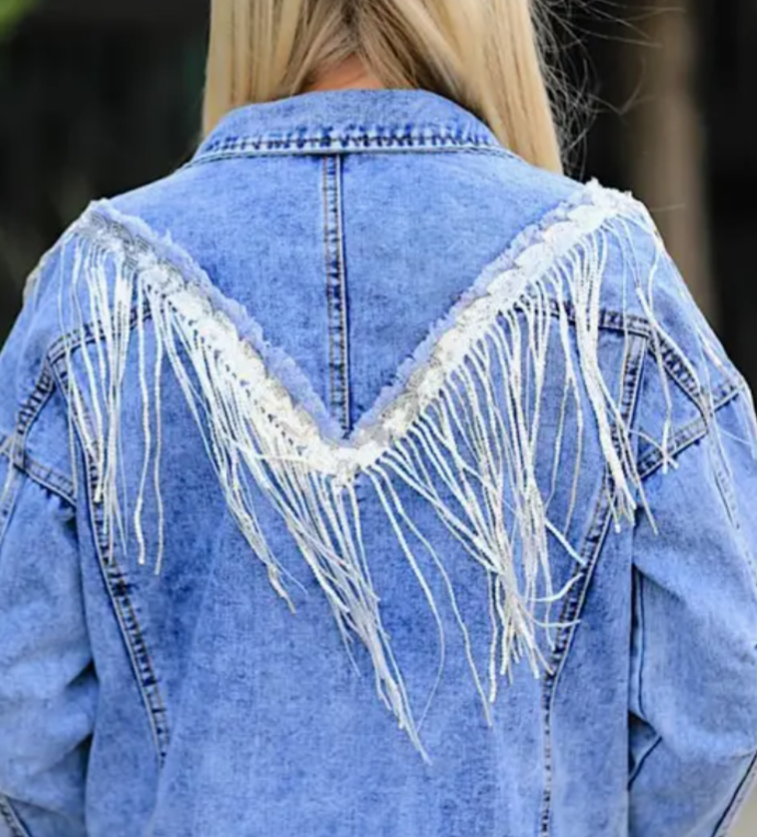 Fringed Denim Jacket