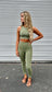 Sleeveless Top and Leggings-Top