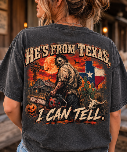 Texas Chainsaw Nights Vintage Halloween Graphic Tee