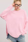 pink oversized cloud crush knit sweater, baby blue knit top, cozy pastel sweater, soft knit pullover, slouchy women’s sweater, comfy everyday knitwear, rustic rebel cozy