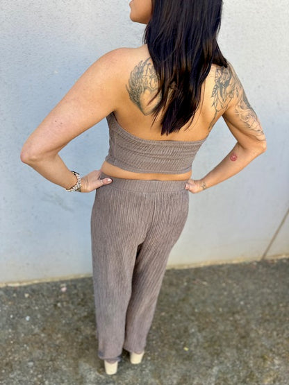 Vest Top Suit Set-Top