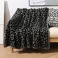 Knitted Leopard Print Throw Blanket – Ultra Soft Cozy Animal Print Home Blanket