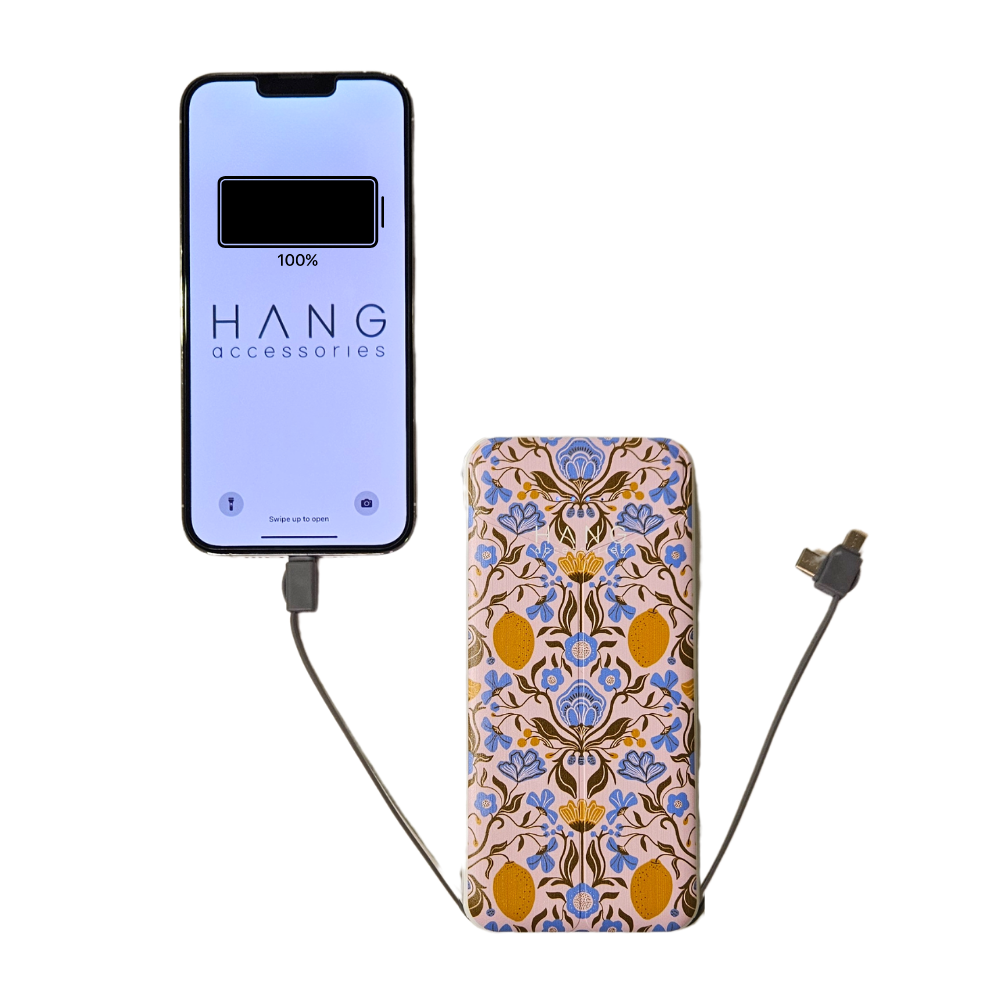 Power & Petals Portable Charger