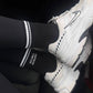 Hot Girls Do Pilates Grip Socks – Black Non-Slip Crew Socks
